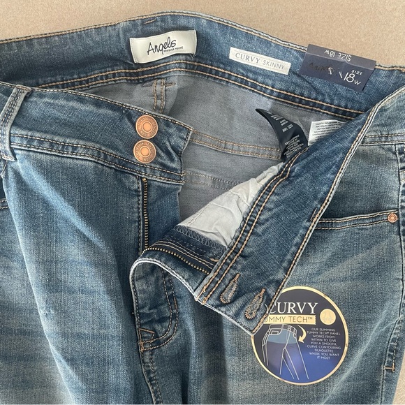 Angels Curvy Skinny Medium Wash Jeans Size 18W - Picture 7 of 13